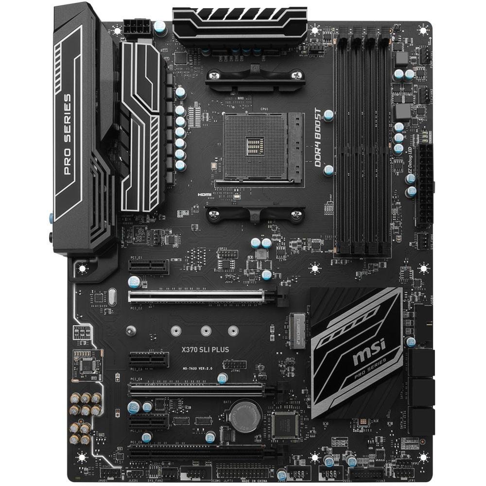 Placa-Mãe MSI p/ AMD AM4 ATX X370 SLI PLUS DDR4 Placa-Mãe MSI p/ AMD AM4 ATX X370 SLI PLUS DDR4
