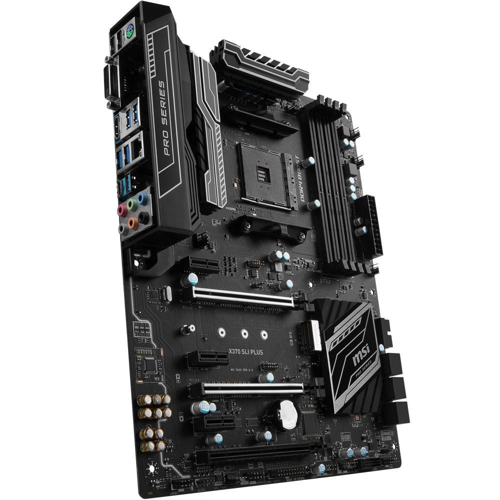 Placa-Mãe MSI p/ AMD AM4 ATX X370 SLI PLUS DDR4 Placa-Mãe MSI p/ AMD AM4 ATX X370 SLI PLUS DDR4