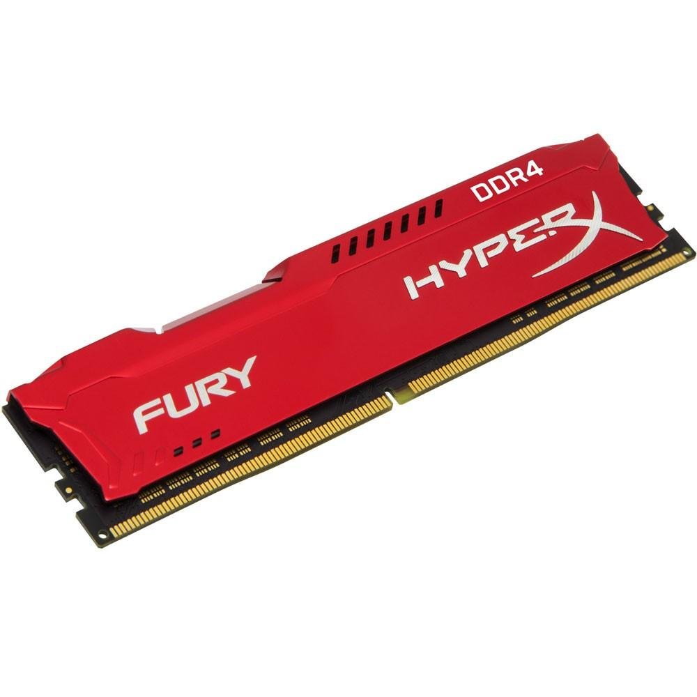 Memória HyperX Fury, 8GB, 2133MHz, DDR4, CL14, Vermelho - HX421C14FR2/8 Memória HyperX Fury, 8GB, 2133MHz, DDR4, CL14, Vermelho - HX421C14FR2/8