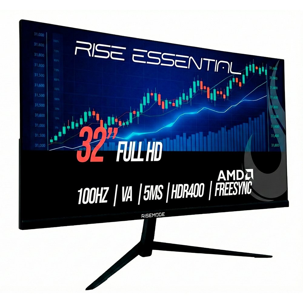 ode Essential 32, Full HD, 100Hz, IPS, FreeSync, HDR 400, HDMI e VGA, Preto - RM-MOG-32C100FH-B - view 2