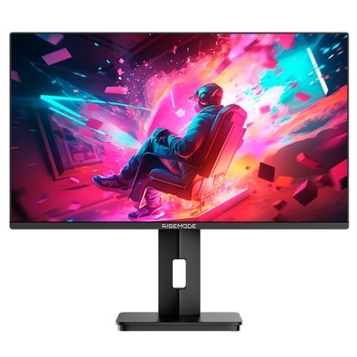 "Monitor Gamer Rise Mode 24"", QHD, 100Hz, 2ms, IPS, HDMI e DP, Ajuste de Altura, Preto - RM-MOGL-24F1002K-B"