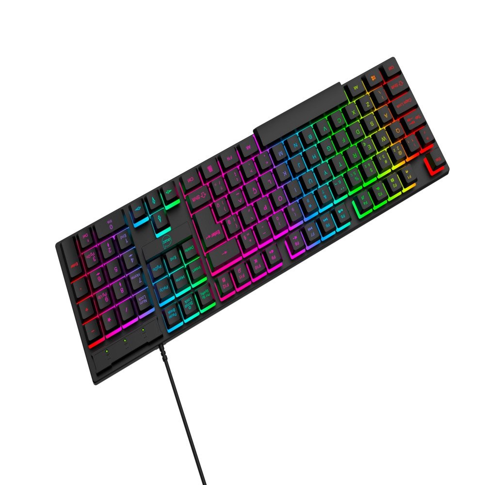 Teclado Gamer Dazz GTE1000 Rainbow, Anti Ghosting, ABNT2, USB, Preto - 62000177 - view 2