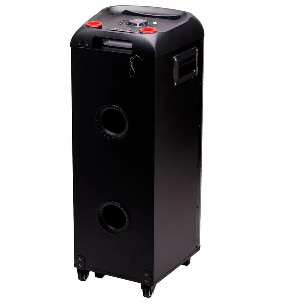 Imagem 5 de 7 do produto Torre de Som Amplificada Polyvox, TWS, Full LED, 2000W, Bluetooth, Bivolt, Preto - XT-990