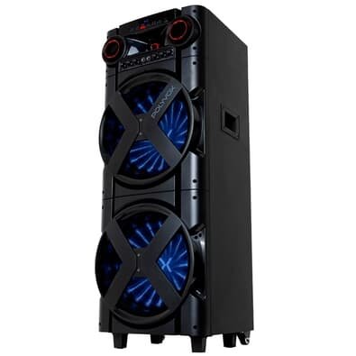 Torre de Som Amplificada Polyvox, TWS, 2000W, Bluetooth, Bivolt