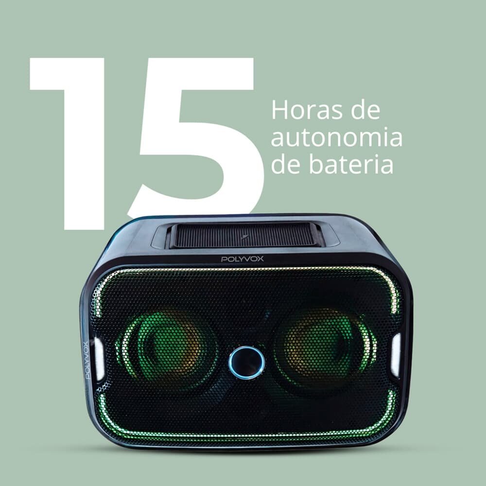 Caixa de Som Polyvox, Induction Charge, Bluetooth, 980W, Bivolt, Preto - Hi-( Balão.info) X-5 - foto 4