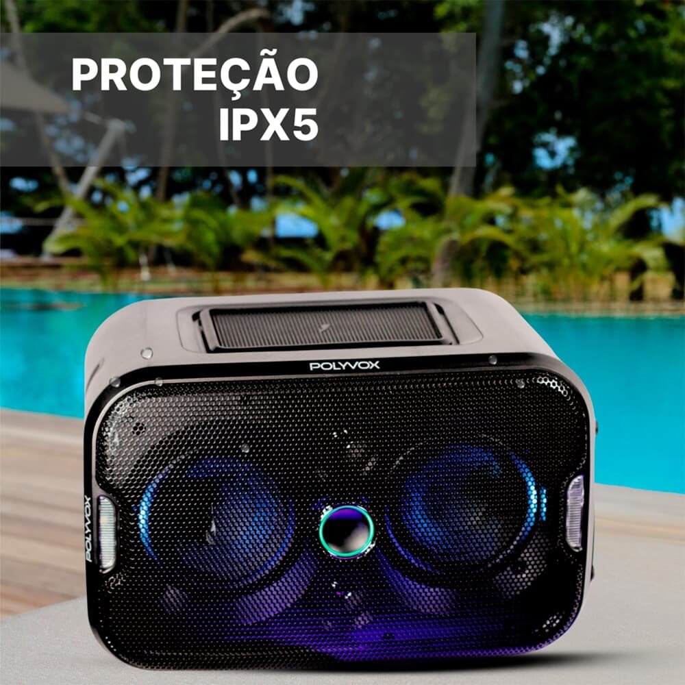 Caixa de Som Polyvox, Induction Charge, Bluetooth, 980W, Bivolt, Preto - Hi-( Balão.info) X-5 - foto 6