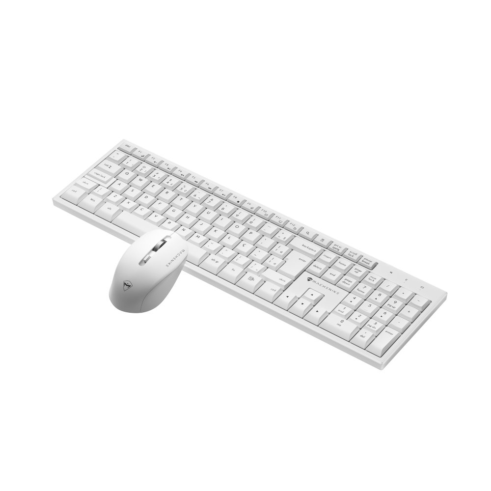 Imagem 3 de 5 do produto Kit Office Sem Fio Machenike Teclado K120, Mouse M610, 1600 DPI, 5 Botões, Branco - JJ02GM00J