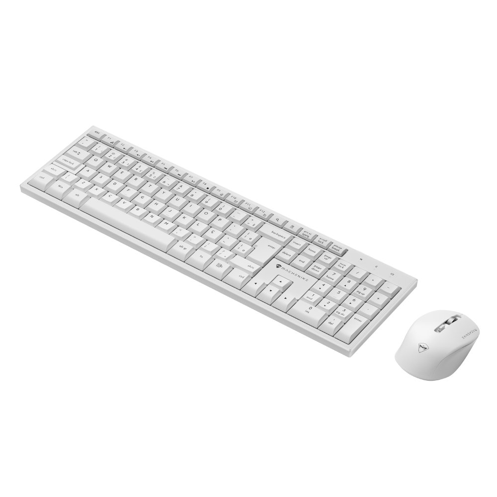Imagem 4 de 5 do produto Kit Office Sem Fio Machenike Teclado K120, Mouse M610, 1600 DPI, 5 Botões, Branco - JJ02GM00J