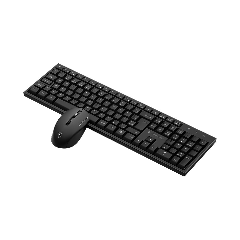 Imagem 4 de 9 do produto Kit Office Sem Fio Machenike MK120, Teclado Scissor Switch, Mouse 1600 DPI, 5 Botoes, Preto - JJ02GK00J