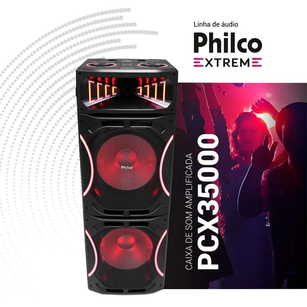 Imagem 4 de 5 do produto Caixa de Som Amplificada Philco PCX35000, 3500W, Connection - 56603802