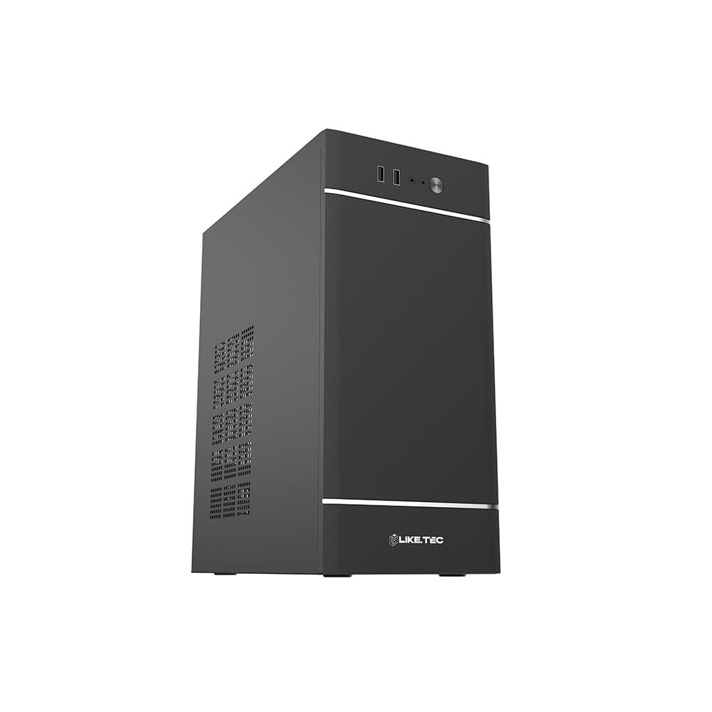 Gabinete Liketec Office The Rock, Mid Tower, Sem FANs, Preto - LC-MT-ROCK-2118