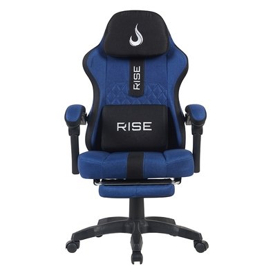 Cadeira Gamer Rise Mode Z11, Ângulo Ajustável, Tecido, Azul e Preto - RM-CG-Z11-BB