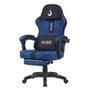 Cadeira Gamer Rise Mode Z11, Ângulo Ajustável, Tecido, Azul e Preto - RM-CG-Z11-BB