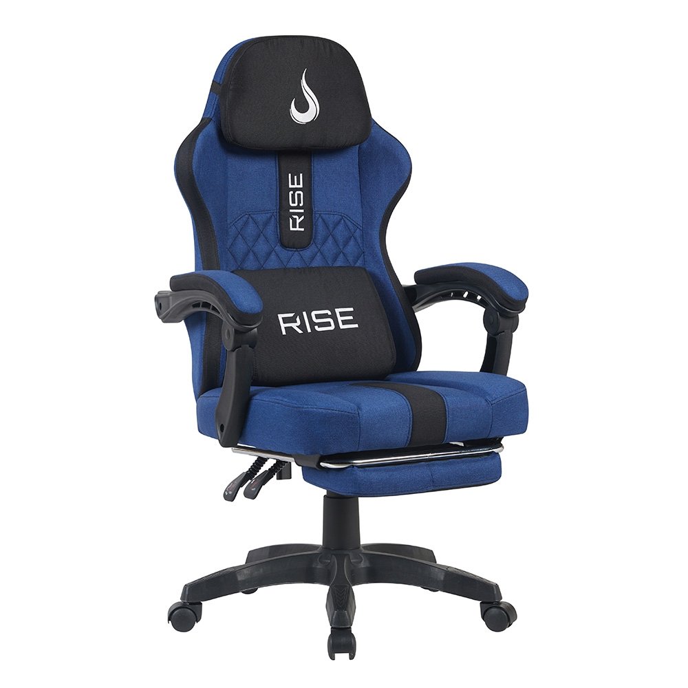 Cadeira Gamer Rise Mode Z11, Ângulo Ajustável, Tecido, Azul e Preto - RM-CG-Z11-BB Cadeira Gamer Rise Mode Z11, Ângulo Ajustável, Tecido, Azul e Preto - RM-CG-Z11-BB