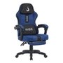 Cadeira Gamer Rise Mode Z11, Ângulo Ajustável, Tecido, Azul e Preto - RM-CG-Z11-BB