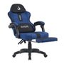 Cadeira Gamer Rise Mode Z11, Ângulo Ajustável, Tecido, Azul e Preto - RM-CG-Z11-BB