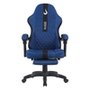 Cadeira Gamer Rise Mode Z11, Ângulo Ajustável, Tecido, Azul e Preto - RM-CG-Z11-BB