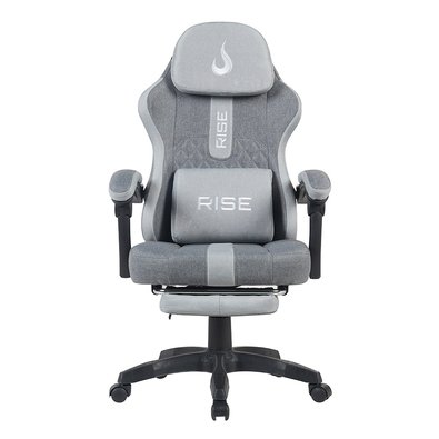 Cadeira Gamer Rise Mode Z11, Ângulo Ajustável, Tecido, Cinza - RM-CG-Z11-GG