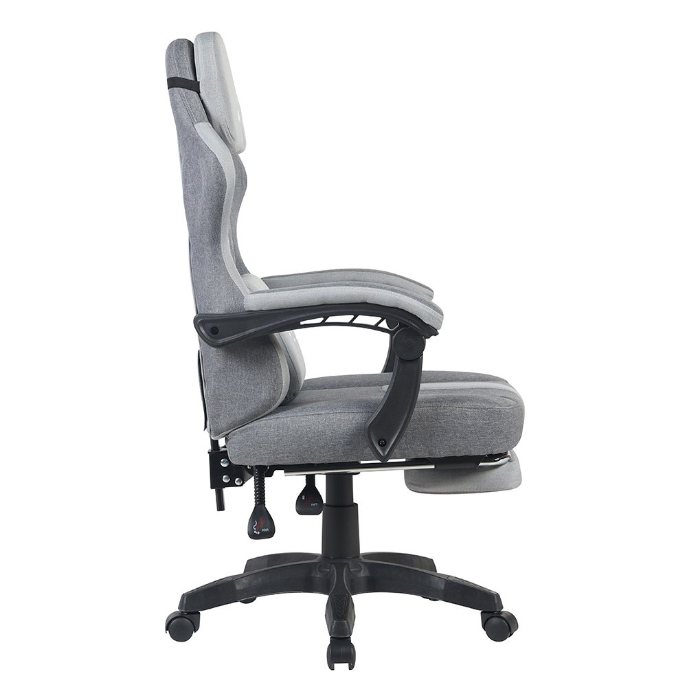 Imagem 7 de 9 do produto Cadeira Gamer Rise Mode Z11, Ângulo Ajustável, Tecido, Cinza - RM-CG-Z11-GG