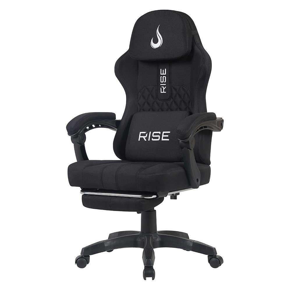Imagem 3 de 9 do produto Cadeira Gamer Rise Mode Z11, Ângulo Ajustável, Tecido, Preto - RM-CG-Z11-BK