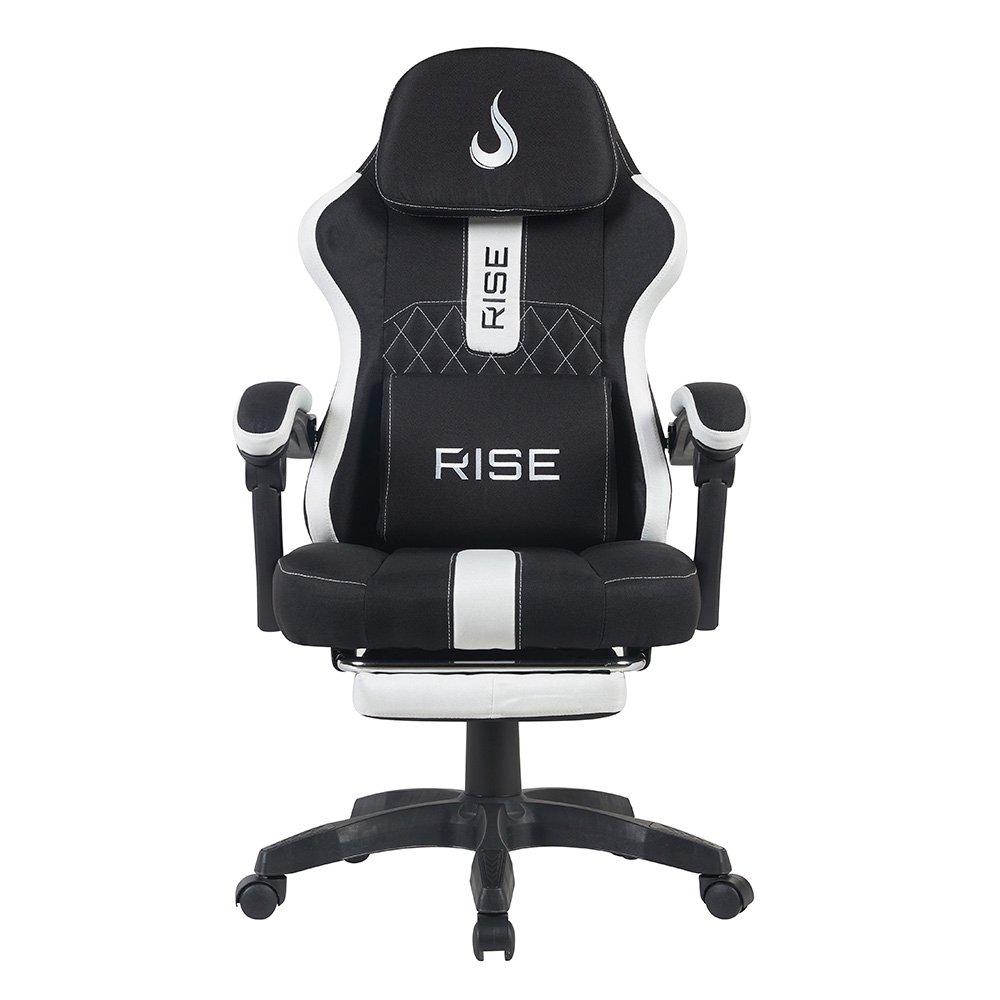 Cadeira Gamer Rise Mode Z11, Ângulo Ajustável, Tecido, Preto e Branco - RM-CG-Z11-BW Cadeira Gamer Rise Mode Z11, Ângulo Ajustável, Tecido, Preto e Branco - RM-CG-Z11-BW