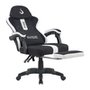 Cadeira Gamer Rise Mode Z11, Ângulo Ajustável, Tecido, Preto e Branco - RM-CG-Z11-BW