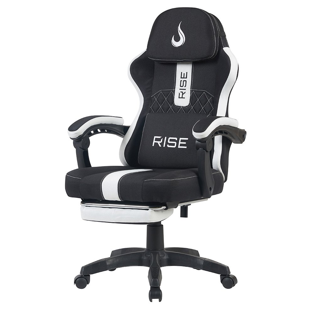 Cadeira Gamer Rise Mode Z11, Ângulo Ajustável, Tecido, Preto e Branco - RM-CG-Z11-BW Cadeira Gamer Rise Mode Z11, Ângulo Ajustável, Tecido, Preto e Branco - RM-CG-Z11-BW