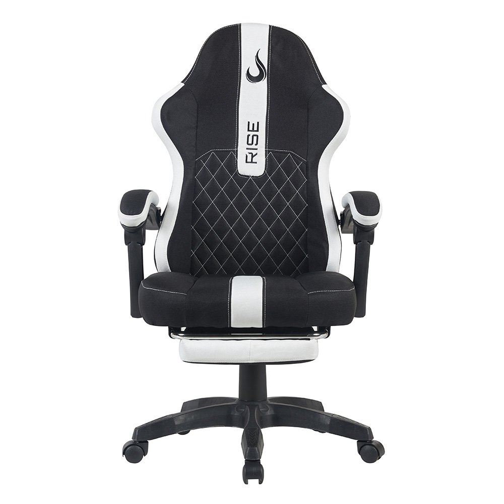 Cadeira Gamer Rise Mode Z11, Ângulo Ajustável, Tecido, Preto e Branco - RM-CG-Z11-BW Cadeira Gamer Rise Mode Z11, Ângulo Ajustável, Tecido, Preto e Branco - RM-CG-Z11-BW