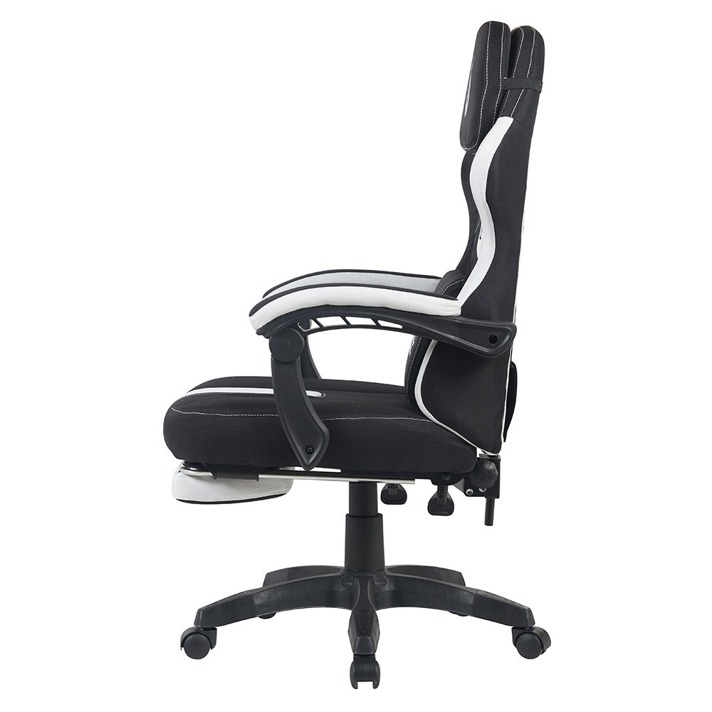 Cadeira Gamer Rise Mode Z11, Ângulo Ajustável, Tecido, Preto e Branco - RM-CG-Z11-BW Cadeira Gamer Rise Mode Z11, Ângulo Ajustável, Tecido, Preto e Branco - RM-CG-Z11-BW