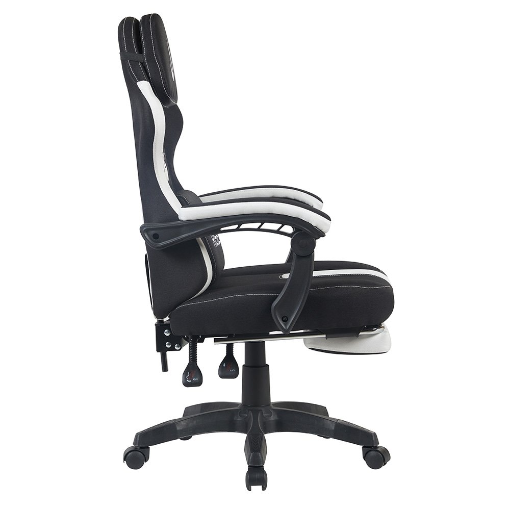 Imagem 8 de 9 do produto Cadeira Gamer Rise Mode Z11, Ângulo Ajustável, Tecido, Preto e Branco - RM-CG-Z11-BW
