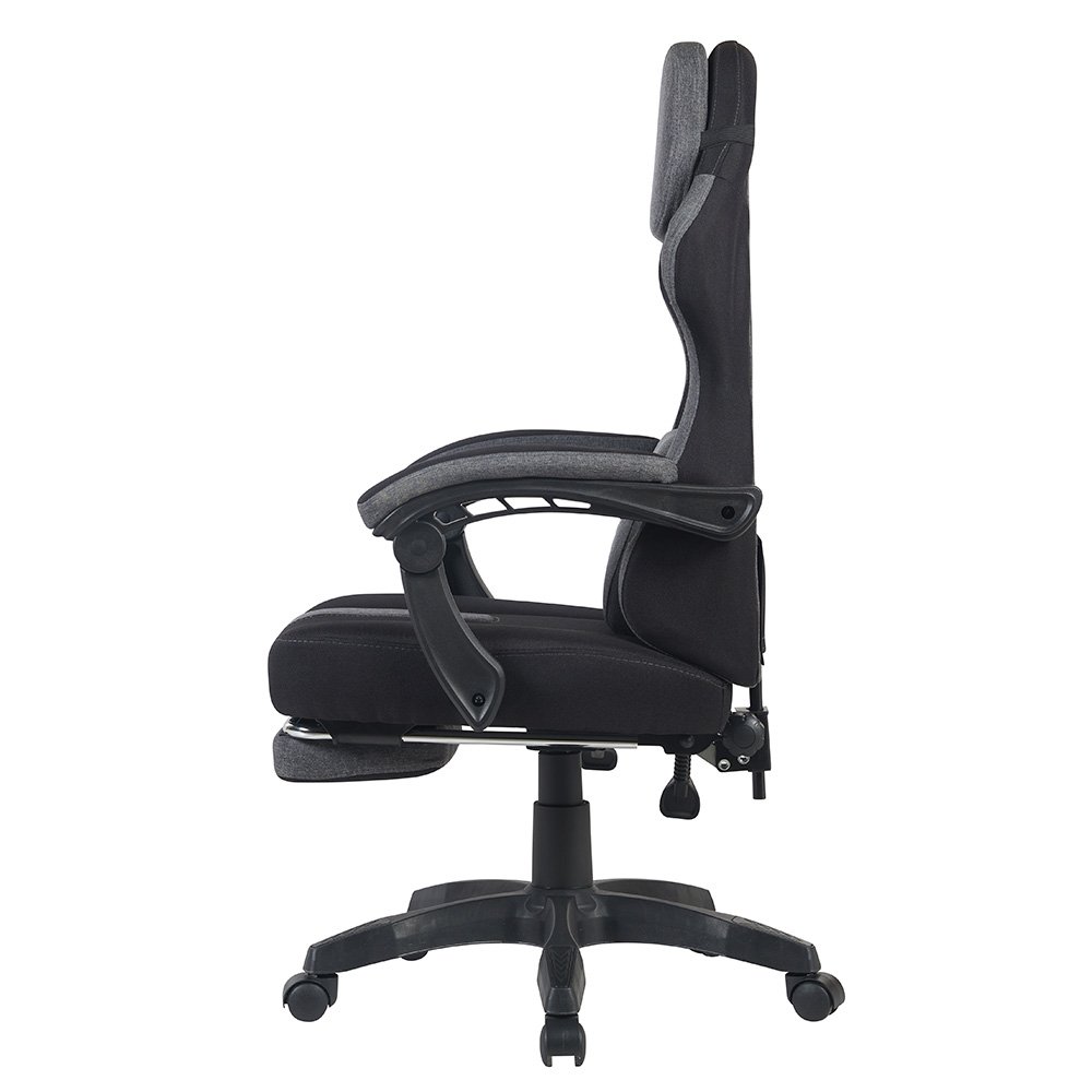 Imagem 7 de 9 do produto Cadeira Gamer Rise Mode Z11, Ângulo Ajustável, Tecido, Preto e Cinza - RM-CG-Z11-BG