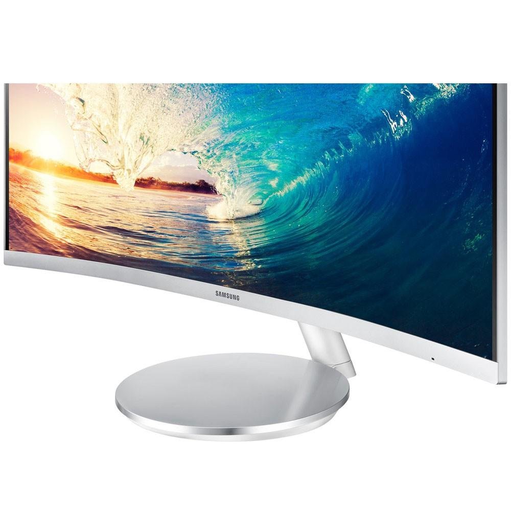 Imagem 2 de 9 do produto Monitor Samsung LED 27´ Widescreen Curvo, HDMI/VGA/Display Port, FreeSync, Som Integrado, Branco - LC27F591FDLXZD