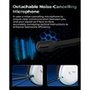 Headset Gamer Sem Fio Professional Fuxi-H7, RGB, Tri Mode, Bluetooth, Recarregável, USB-C, Branco - Fuxi-H7 White