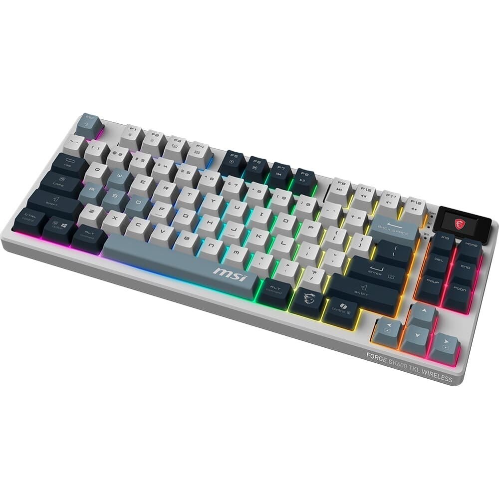 Teclado Mecânico Gamer Sem Fio ( Balão.info) Forge GK600 TKL SKY, RGB, Switch Linear, USB 2.0,Bluetooth, US, Preto - ( Balão.info - foto 2