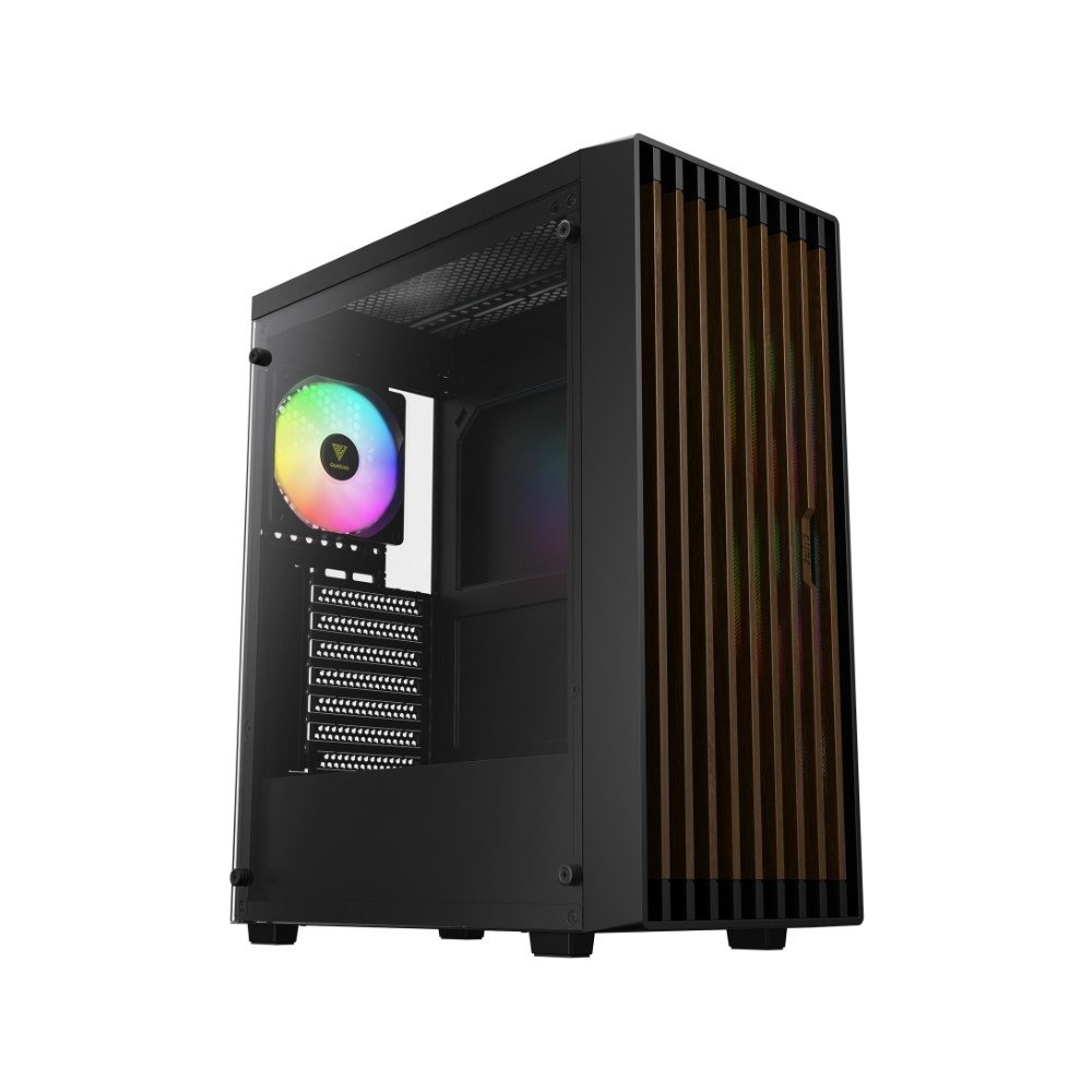Gabinete Gamer Gamdias Aura GC4 Elite ARGB, Mid Tower, Lateral em Vidro, Frontal em Mesh, 3X Fans, Preto - AURA GC4 ELITE ARGB