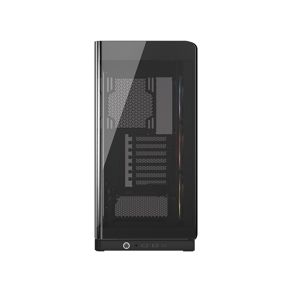 Gabinete Gamer ( Balão.info) 4500X RS-R ARGB, E-ATX, Mid Tower, E-ATX, Lateral e frontal em Vidro Curvo Temperado, 3x Fans, Preto - CC-( Balão.info)-WW - view 5