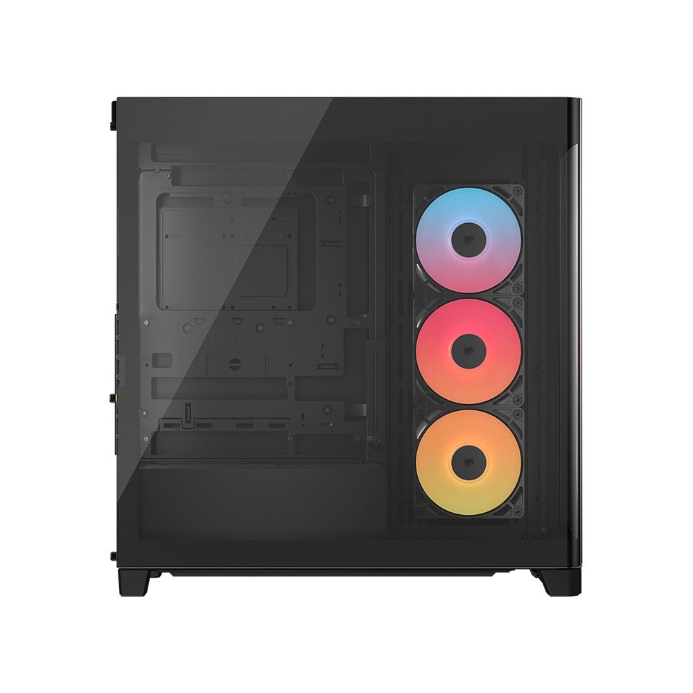 Gabinete Gamer ( Balão.info) 4500X RS-R ARGB, E-ATX, Mid Tower, E-ATX, Lateral e frontal em Vidro Curvo Temperado, 3x Fans, Preto - CC-( Balão.info)-WW - view 2