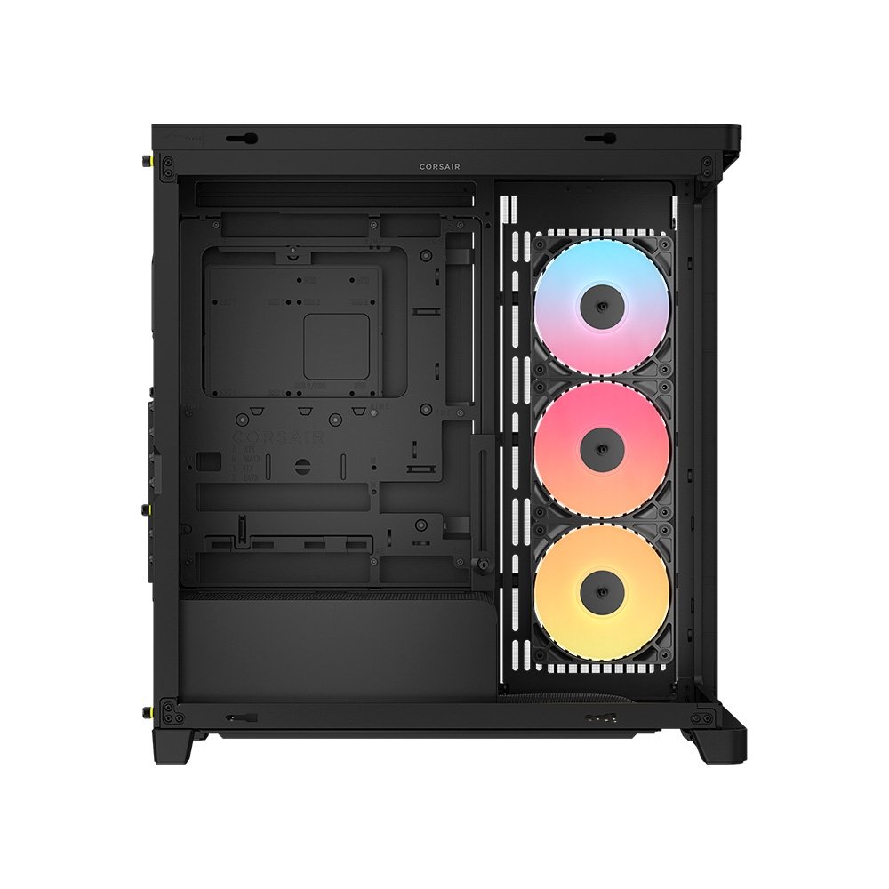 Gabinete Gamer ( Balão.info) 4500X RS-R ARGB, E-ATX, Mid Tower, E-ATX, Lateral e frontal em Vidro Curvo Temperado, 3x Fans, Preto - CC-( Balão.info)-WW - view 3