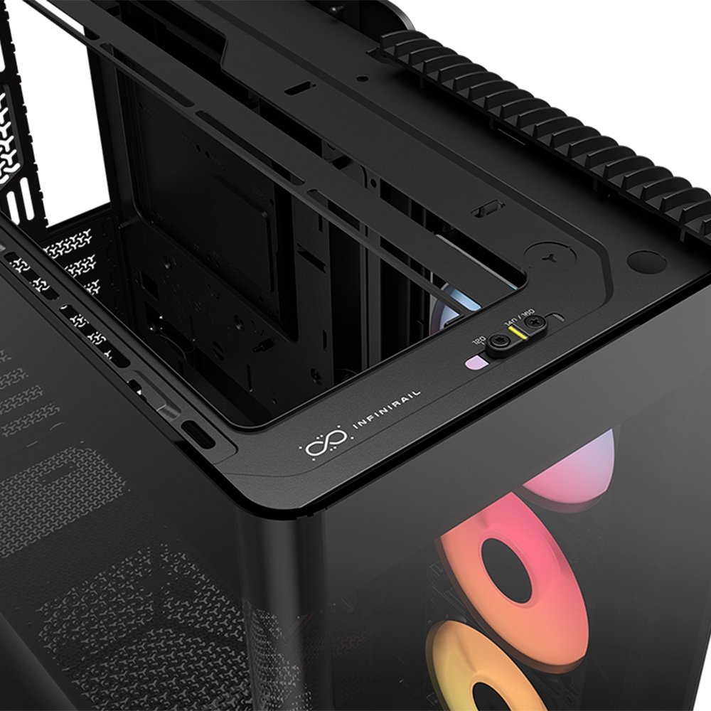 Gabinete Gamer ( Balão.info) 4500X RS-R ARGB, E-ATX, Mid Tower, E-ATX, Lateral e frontal em Vidro Curvo Temperado, 3x Fans, Preto - CC-( Balão.info)-WW - view 10