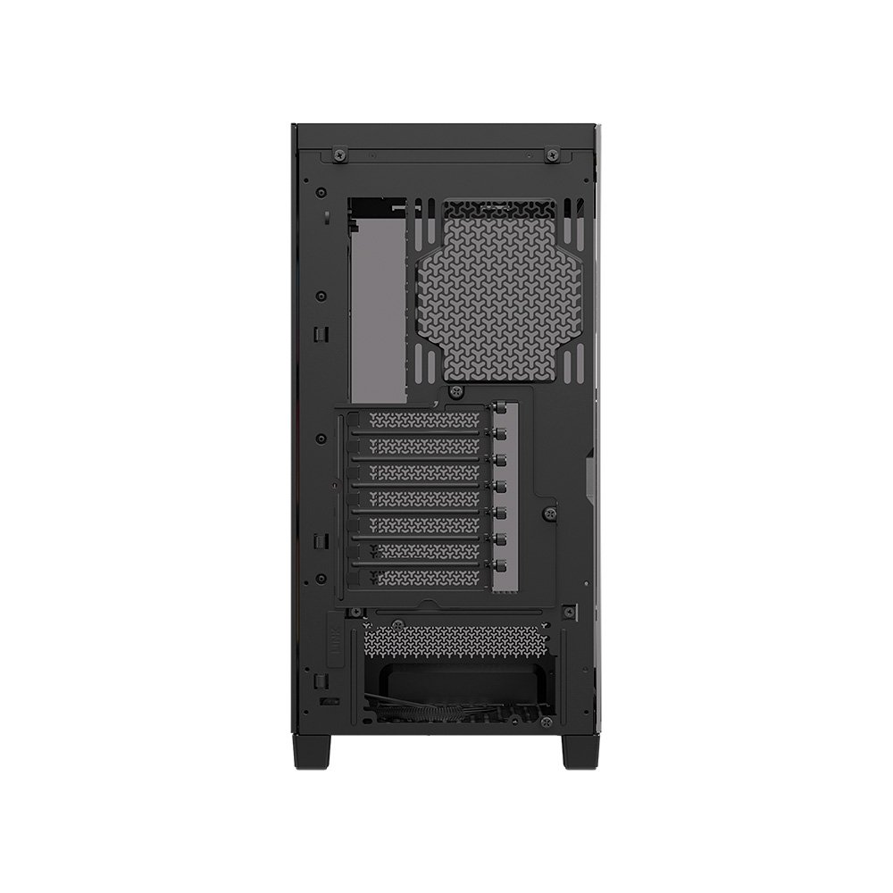 Gabinete Gamer ( Balão.info) 4500X LX-R RGB, E-ATX, Mid Tower, E-ATX, Lateral e frontal em Vidro Curvo Temperado, 3x Fans, Preto - CC-( Balão.info)-WW - view 6