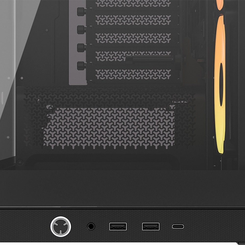 Imagem 14 de 14 do produto Gabinete Gamer Corsair 4500X LX-R RGB, E-ATX, Mid Tower, E-ATX, Lateral e frontal em Vidro Curvo Temperado, 3x Fans, Preto - CC-9011316-WW