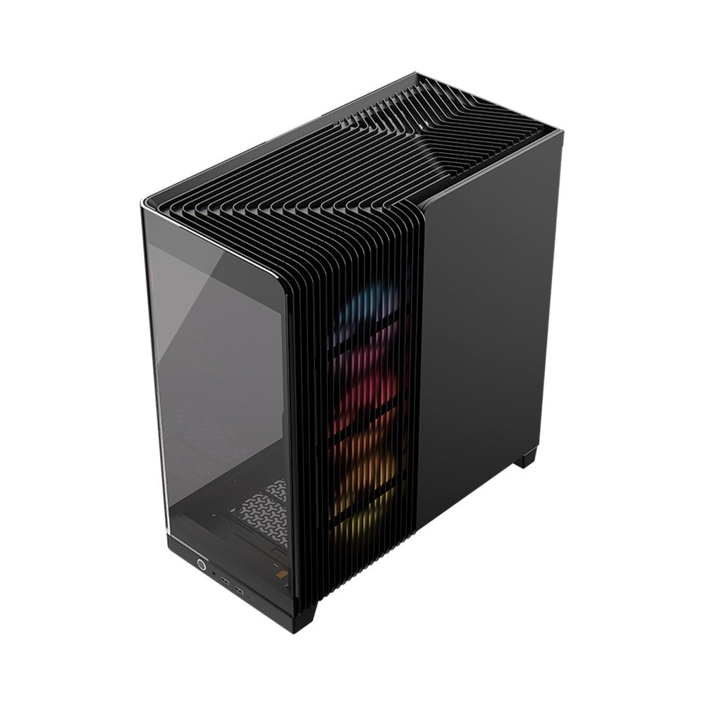 Imagem 3 de 14 do produto Gabinete Gamer Corsair 4500X LX-R RGB, E-ATX, Mid Tower, E-ATX, Lateral e frontal em Vidro Curvo Temperado, 3x Fans, Preto - CC-9011316-WW