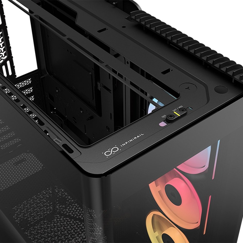 Imagem 13 de 14 do produto Gabinete Gamer Corsair 4500X LX-R RGB, E-ATX, Mid Tower, E-ATX, Lateral e frontal em Vidro Curvo Temperado, 3x Fans, Preto - CC-9011316-WW