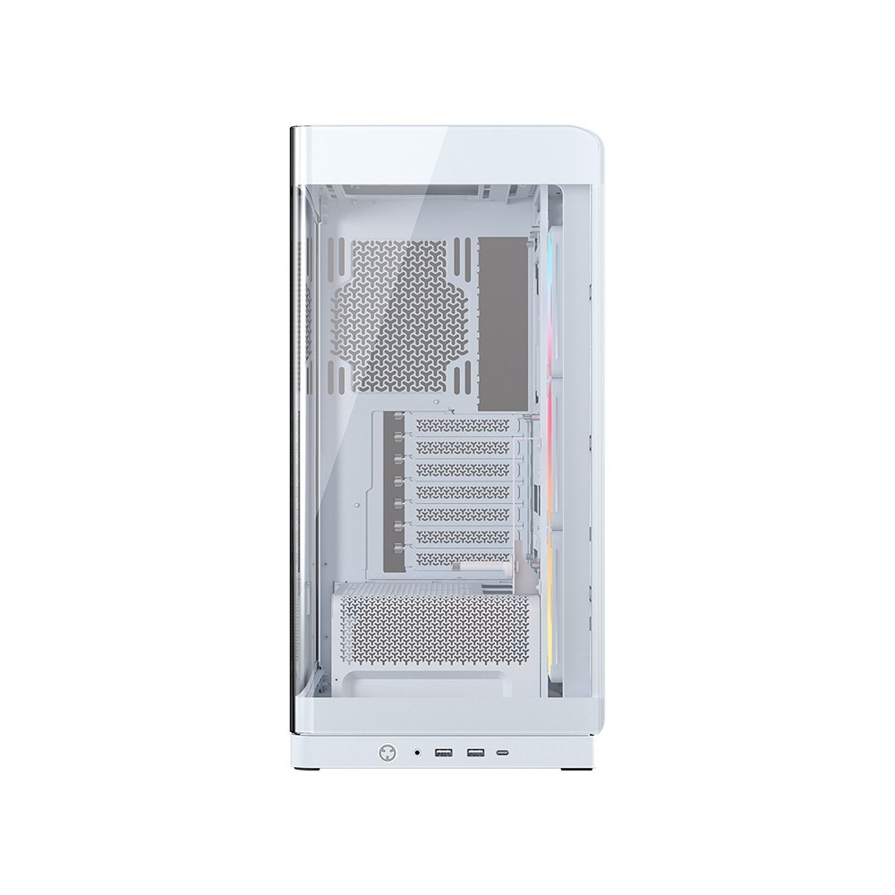 Gabinete Gamer ( Balão.info) 4500X LX-R RGB, E-ATX, Mid Tower, E-ATX, Lateral e frontal em Vidro Curvo Temperado, 3x Fans, Branco - CC-( Balão.info)-WW - view 10