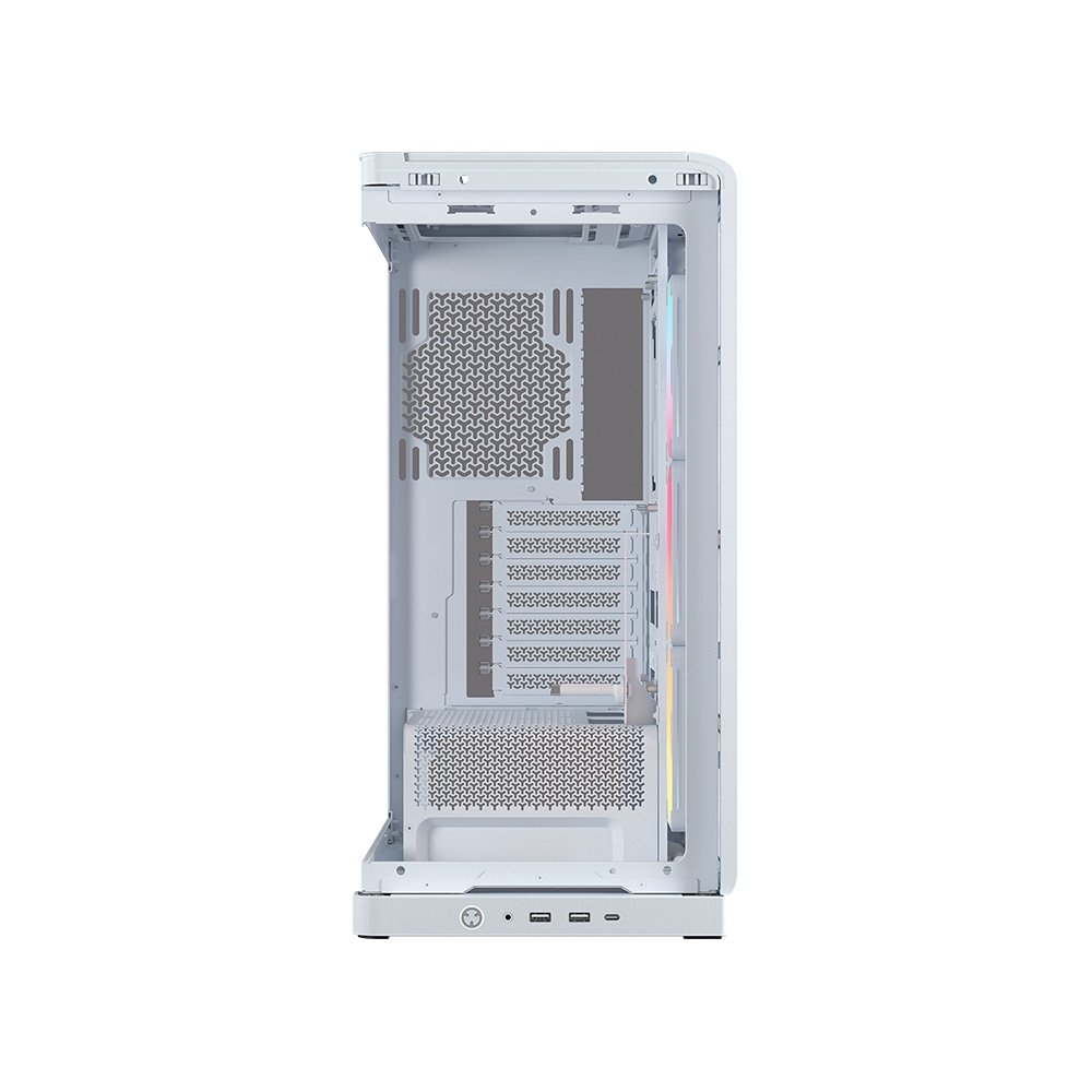 Imagem 11 de 14 do produto Gabinete Gamer Corsair 4500X LX-R RGB, E-ATX, Mid Tower, E-ATX, Lateral e frontal em Vidro Curvo Temperado, 3x Fans, Branco - CC-9011317-WW
