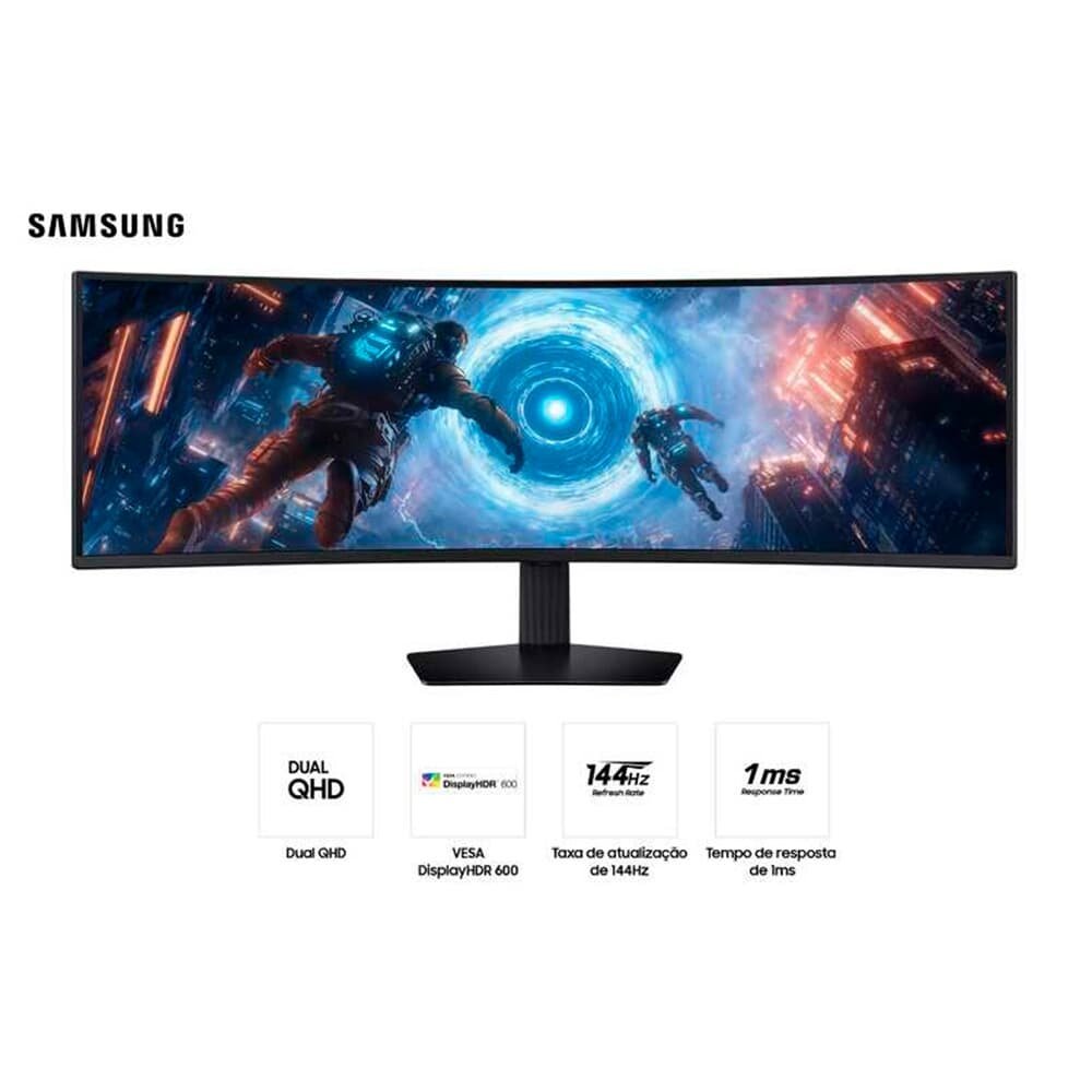 Monitor Gamer Curvo Samsung Odyssey G9 49", DQHD, 144Hz, 1ms, FreeSync Premium Pro, HDR600, Ajuste de Altura - LS49FG910ELXZD - view 5