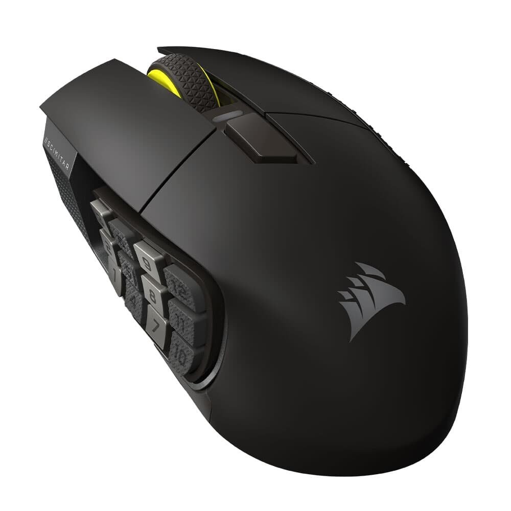 Imagem 2 de 5 do produto Mouse Gamer Sem Fio Corsair SCIMITAR ELITE SE, RGB, 16 Botões, 33000DPI, Preto - CH-9314014-WW