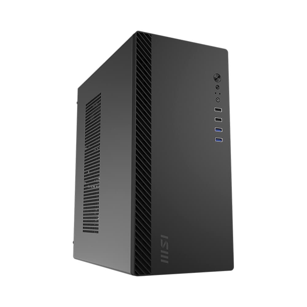 Gabinete MSI PRO SHIELD M100P, Pre Installed FAN, M-ATX,Mini ITX, Preto - PROSHIELDM100P - view 3