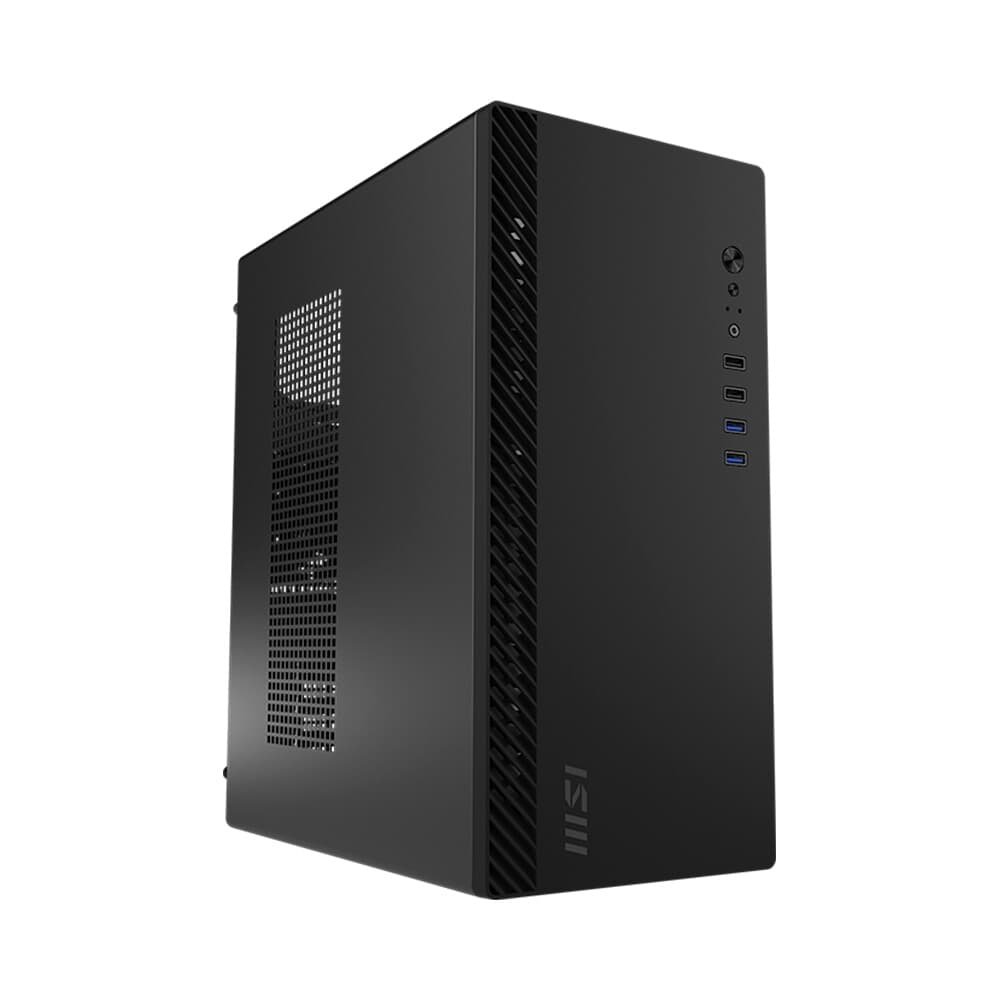 Gabinete MSI PRO SHIELD M100P, Pre Installed FAN, M-ATX,Mini ITX, Preto - PROSHIELDM100P - view 6