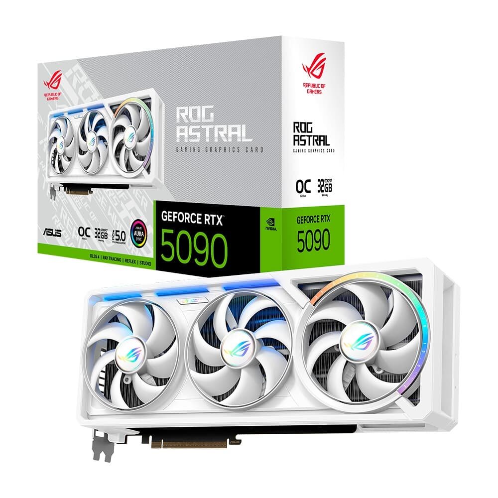 Placa de Vídeo ASUS ROG Astral RTX 5090 White 32GB